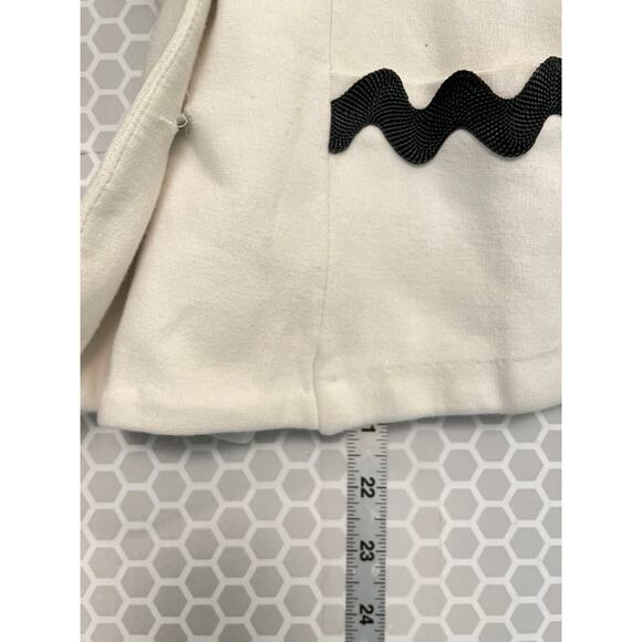 Vintage Necessary Objects Womens Blazer Small White Double Breasted Career FLAW - Picture 8 of 9